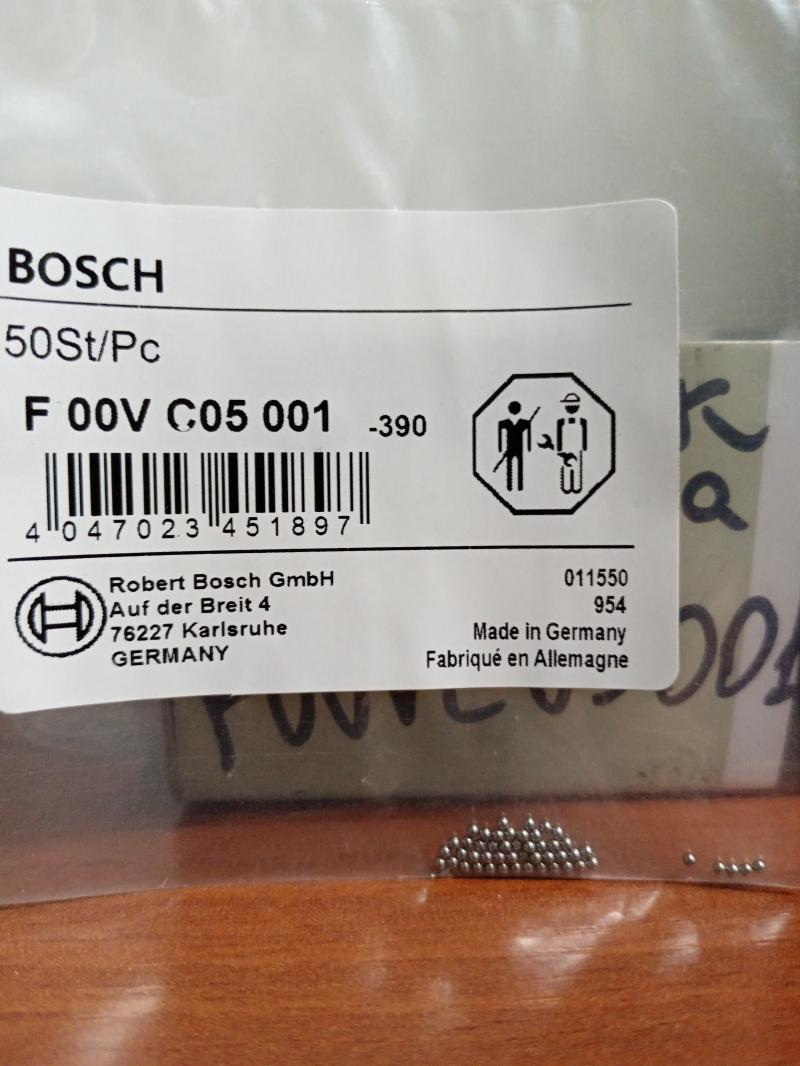 Шарик клапана форсунки F00VC05001 Bosch 1 ШТ.